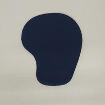 Mousepad Ergonômico Azul Escuro Com Descanso De Pulso E Punho, Apoio Em Gel E Base Emborrachada Anti Stress P/ Aliviar Fadiga Mb84200