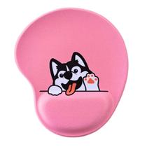 Mousepad Ergonômico Estampado Cachorro Rosto Rosa LionGames