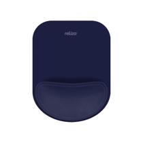 Mousepad Ergônomico Reliza Compact - Base Antiderrapante - Apoio de Pulso - Azul - 010856