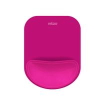Mousepad Ergônomico Reliza Compact - Base Antiderrapante - Apoio de Pulso - Magenta - 010855