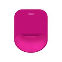 Mousepad Ergônomico Reliza Compact - Base Antiderrapante - Apoio de Pulso - Magenta - 010855