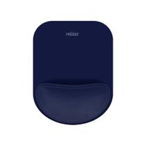 Mousepad Ergonômico Reliza Compact, Com Apoio de Pulso em Gel, Marinho - 010856
