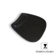 MousePad Ergonômico Tempo Couro Office Preto