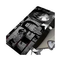 Mousepad Extendido Preto E Branco Naruto Sasuke Uchiha Anime Para PC Gamer E Acessórios De Teclado