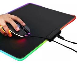 Mousepad Gamer Borda Led Rgb Iluminado 13 Modor 35x25 Speed