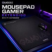 Mousepad Gamer Grande Gamdias NYX P1 Extended 90x30cm Control Antiderrapante Borda Costurada