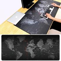 Mousepad Gamer Mapa Mundi Grande 80 X 30 Cm Borda Costurada Antiderrapante