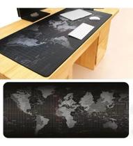 Mousepad Gamer Mapa Mundi Grande 80 X 30 Cm