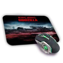 Mousepad Gamer Premium Godzilla vs Kong Filme 22x18cm