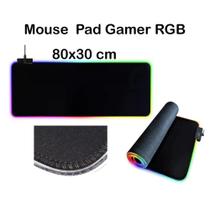 Mousepad Gamer RGB Controlável 80x30cm 7 Cores 13 Modos Iluminação - BM