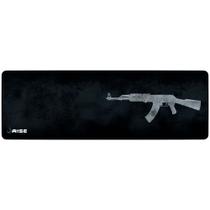 Mousepad Gamer Rise Mode Speed, AK47, Estendido (900x300mm), Cinza - RG-MP-06-AK Mousepad Gamer Rise Mode Speed, AK47, Estendido (900x300mm), Cinza - RG-MP-06-AK