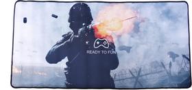 Mousepad Gamer Speed Temático Extra Grande Teclado Borda Premium 3mm