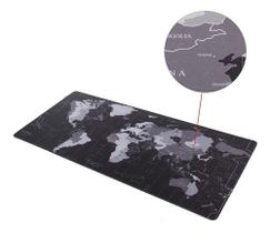 Mousepad Gamer Temática Mapa Mundi 80x30