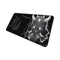 Mousepad Gamer XXL Preto Anime Oni - 400x900mm - Tapete de Mesa para PC