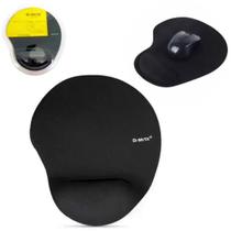 MousePad Gel Confort Apoio Para Pulso Design Ergonômico Revestido Em Tecido