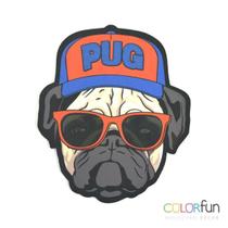 Mousepad / imã decorativo colorfun pug