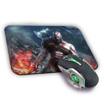 Mousepad Kratos God Of War Video Game PC Gamer Jogo 22x18cm