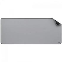 Mousepad Logitech Desk Mat Studio Series, Grande 300x700mm, Antiderrapante, Design Resistente a Respingos, Cinza