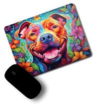 Mousepad Plano - cachorro Pit Bull pet ilustração Mousepad Plano - cachorro Pit Bull pet ilustração