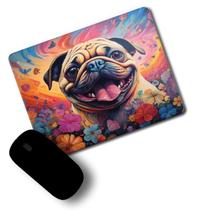 Mousepad Plano cachorro Pug ilustração Mousepad Plano cachorro Pug ilustração