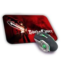Mousepad Premium Gamer Asta Black Clover Anime 22x18cm