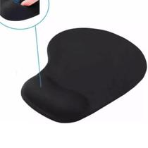 Mousepad Preto com Apoio Ergonômico para Pulso Confortável Mousepad Preto com Apoio Ergonômico para Pulso Confortável