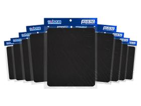 MousePad Preto Minimalista Emborrachado 22x18cm 10 Peças