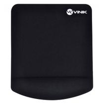 Mousepad Vinik com Apoio de Pulso em Gel, Médio (220x180mm) Preto - MPG-02P