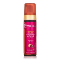 Mousse de definição de cachos Mielle, romã e mel, tipo 4, cabelo