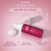 Mousse de Limpeza Facial Niina Secrets 150ml - Espuma Rosa para Limpeza Diária