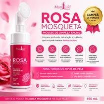 Mousse de Limpeza Facial Rosa Mosqueta Mary Life 150ml Espuma Facial Hidratante Mousse de Limpeza Facial Rosa Mosqueta Mary Life 150ml Espuma Facial Hidratante