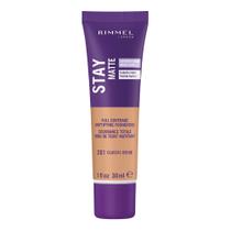 Mousse líquida Foundation Rimmel London Stay Matte 201 Classic Bege