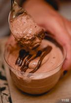 Mousses vegano zero açúcar e Normal.