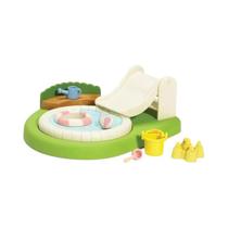 Móveis De Casa De Bonecas Anime Cute Sylvanian Families Casa Toys Calico Critters, Piscina De