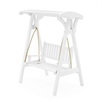 Móveis de casa de bonecas em miniatura Porch Swing Odoria em escala 1/12