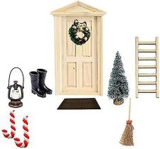 Móveis de casa de bonecas, Natal, acessórios de casa de bone Móveis de casa de bonecas, Natal, acessórios de casa de bone