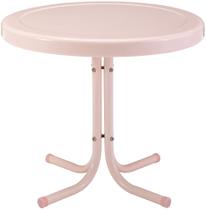 Móveis de mesa Crosley Griffith resistentes às intempéries, rosa retrô