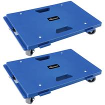 Móveis Dolly Insdawn, pacote com 2, 4 rodas, capacidade de 227 kg, azul