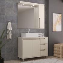 Móveis para Banheiro Gabinete com Cuba e Armário com Espelho Móveis para Banheiro Gabinete com Cuba e Armário com Espelho