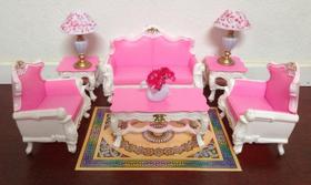 Móveis para Casa de Bonecas Barbie My Fancy Life Deluxe - Sala de Estar