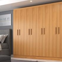 Móveis para Quarto Guarda-Roupa 8 Portas Paris Amarelo/Cinnamomo Móveis para Quarto Guarda-Roupa 8 Portas Paris Amarelo/Cinnamomo