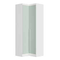 Móveis para Quarto Módulo Canto Reto 2 Porta Infinity Branco/Line/Pistache