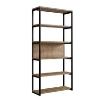 Móveis para Sala de Estar Estante Modular Oxford Marrom/Woodmel/Preto