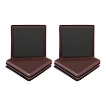 Móveis Sliders Ezprotekt, pacote com 8, 13 cm, marrom pesado Móveis Sliders Ezprotekt, pacote com 8, 13 cm, marrom pesado
