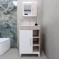 Móvel Banheiro Balcão e Espelho Viena Branco Grigio 0,60C X 0,71A X 0,37L Gabinetto