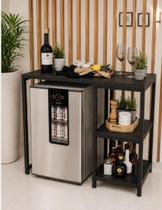 Móvel Bar Estilo Industrial Para Frigobar Adega Cervejeira Móvel Bar Estilo Industrial Para Frigobar Adega Cervejeira