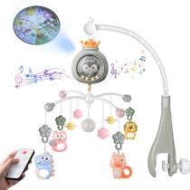 Móvel de berço com música e luzes para berçário