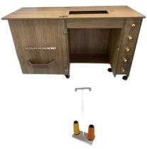 Móvel Gabinete Luxo Maquina De Costura Singer Fashion