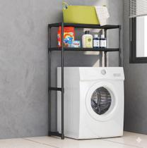 Móvel Organizador Lavanderia Prático Estrutura Metálica 2 Andares Suporte Produtos Limpeza 10kg Prat Móvel Organizador Lavanderia Prático Estrutura Metálica 2 Andares Suporte Produtos Limpeza 10kg Prat