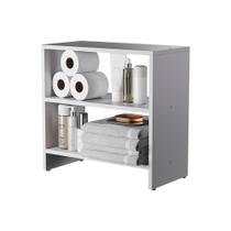 Móvel Organizador Multiuso para Banheiro 50cm Branco